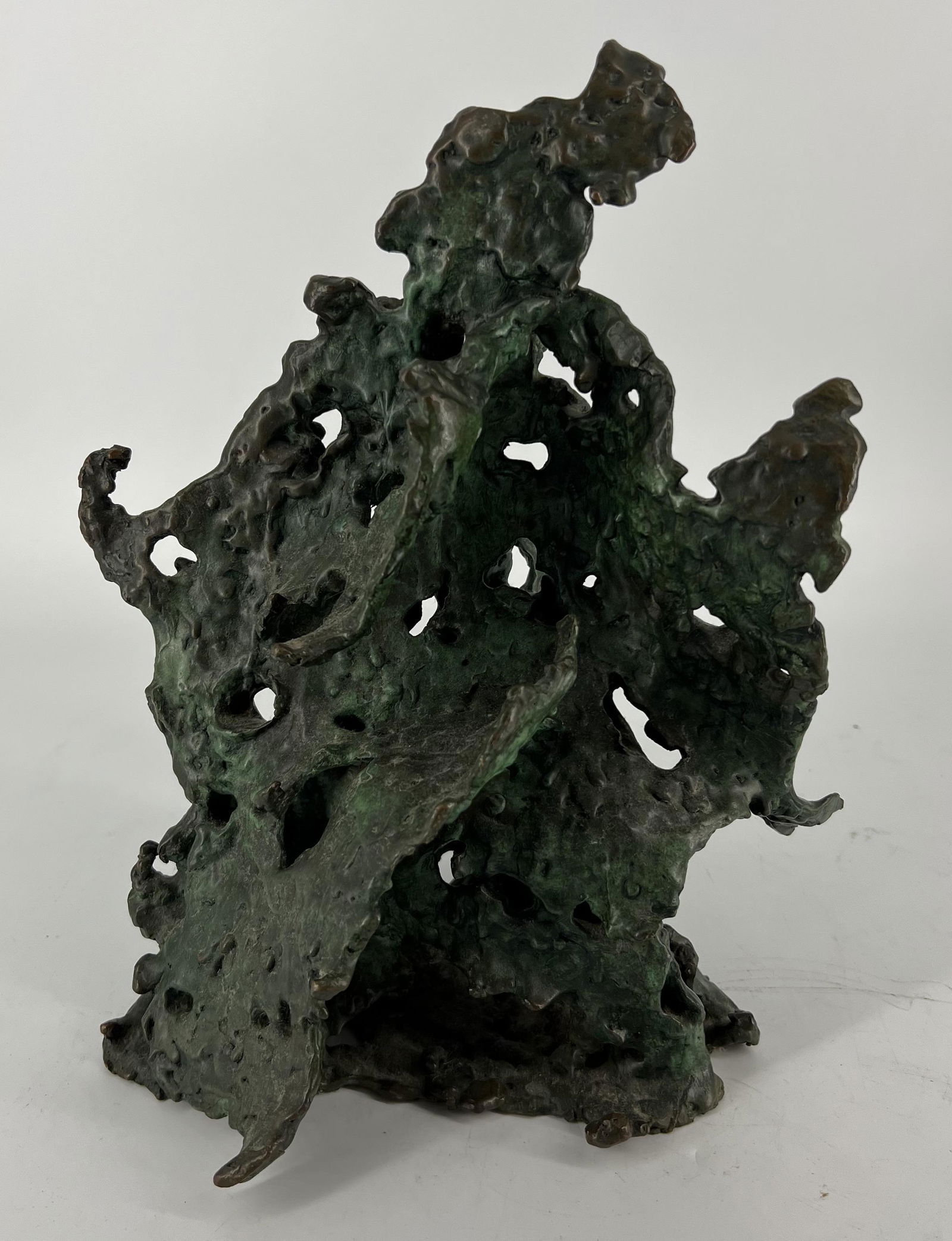 Free Form Bronze Brutalist Modernist Abstract Sculpture (1 of 10)