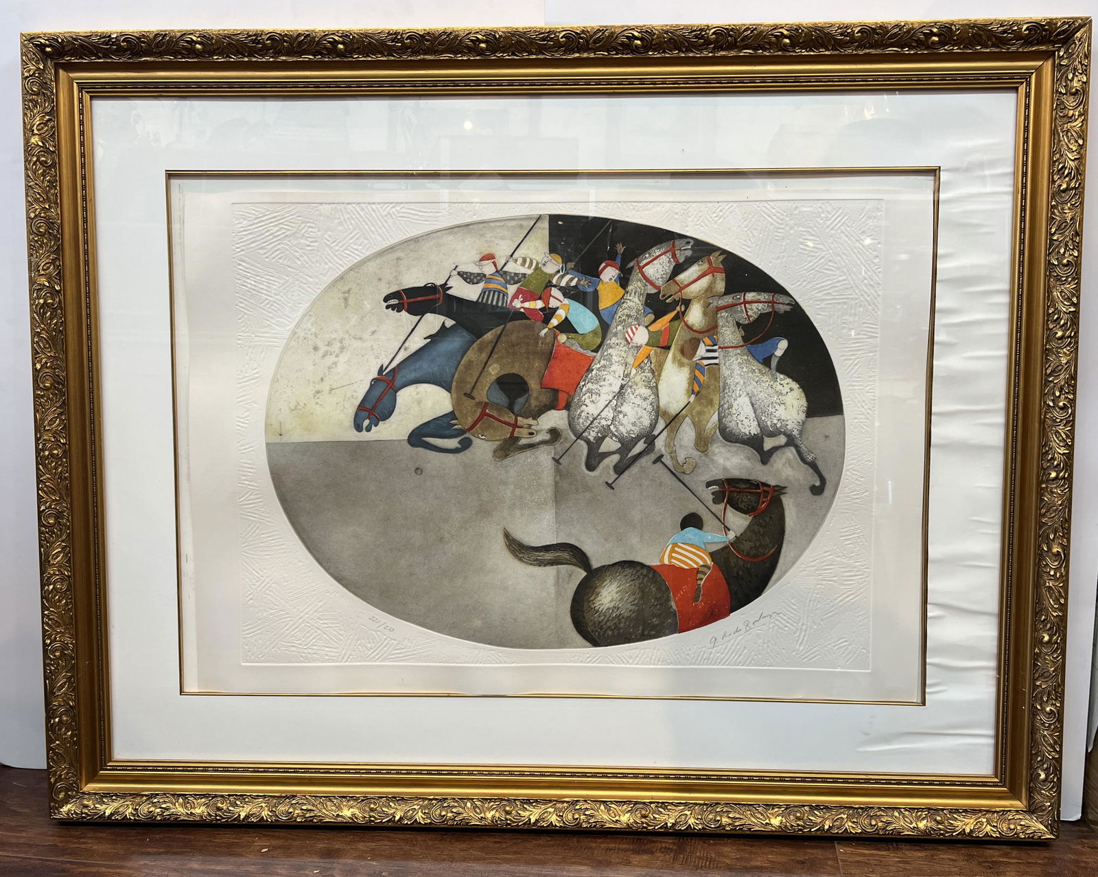 Graciela Rodo Boulanger (Bolivia, b. 1935) 'Polo II' Lithograph Signed (1 of 6)
