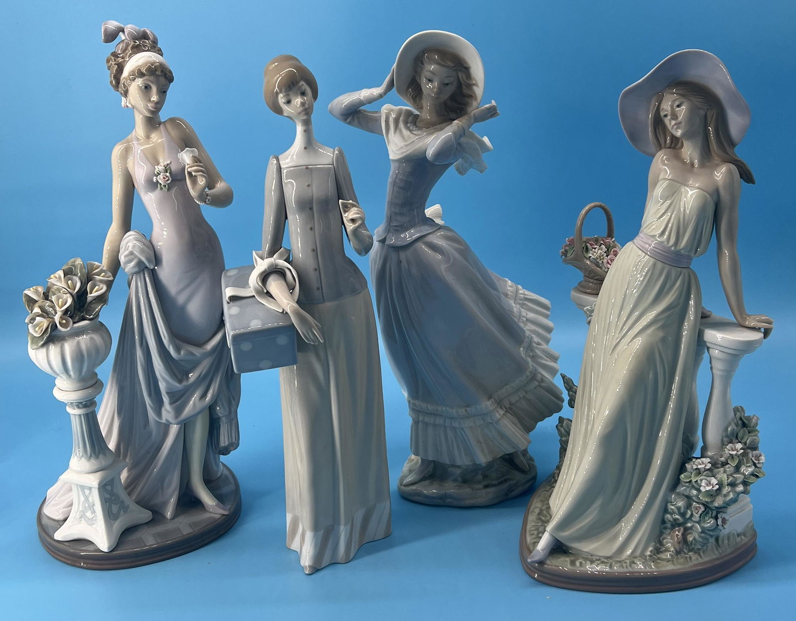Vintage Lot of 4 Lladro Porcelain Figurines Spain (1 of 13)