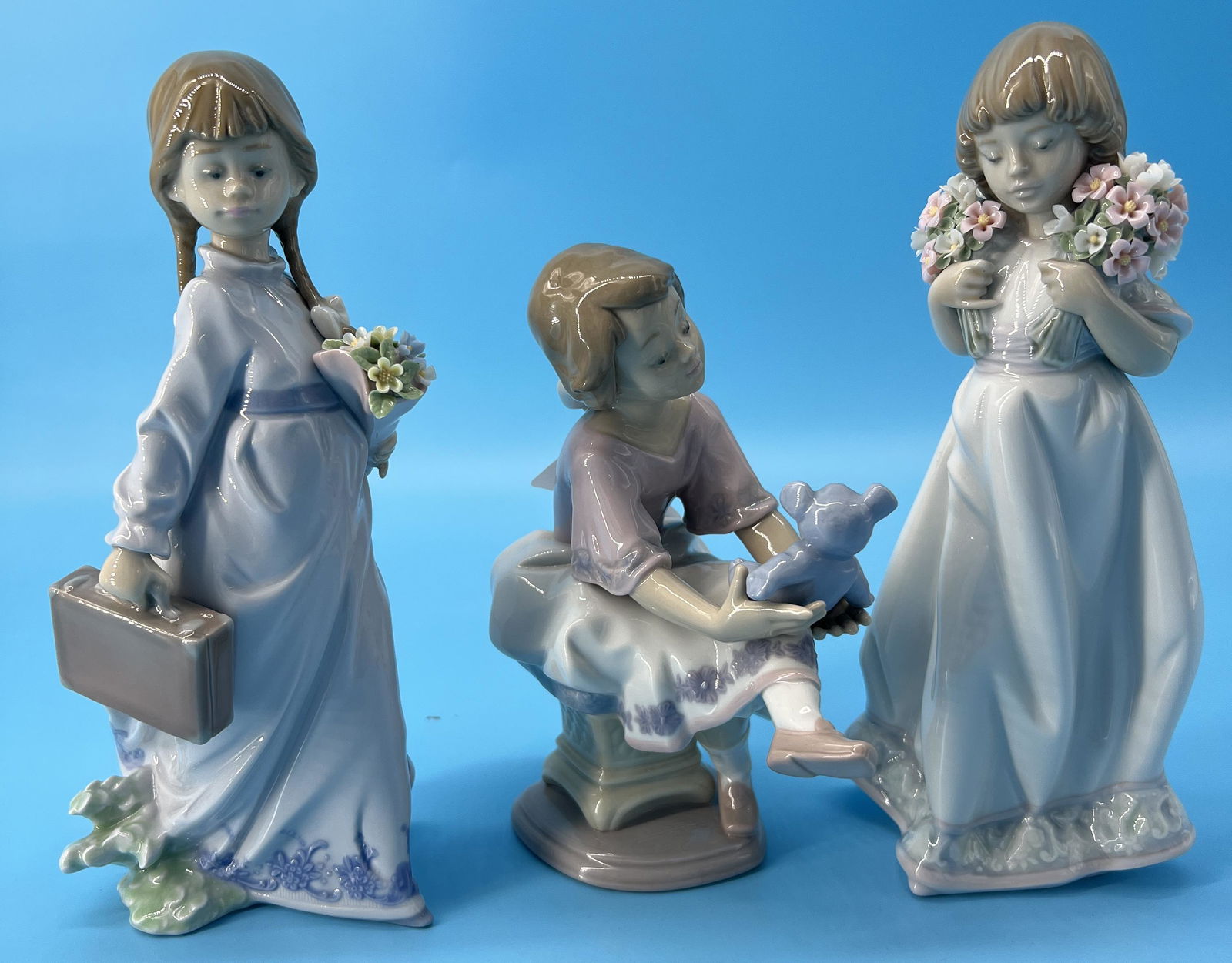 Vintage Lot of 3 Lladro  Porcelain Figurines Spain (1 of 8)