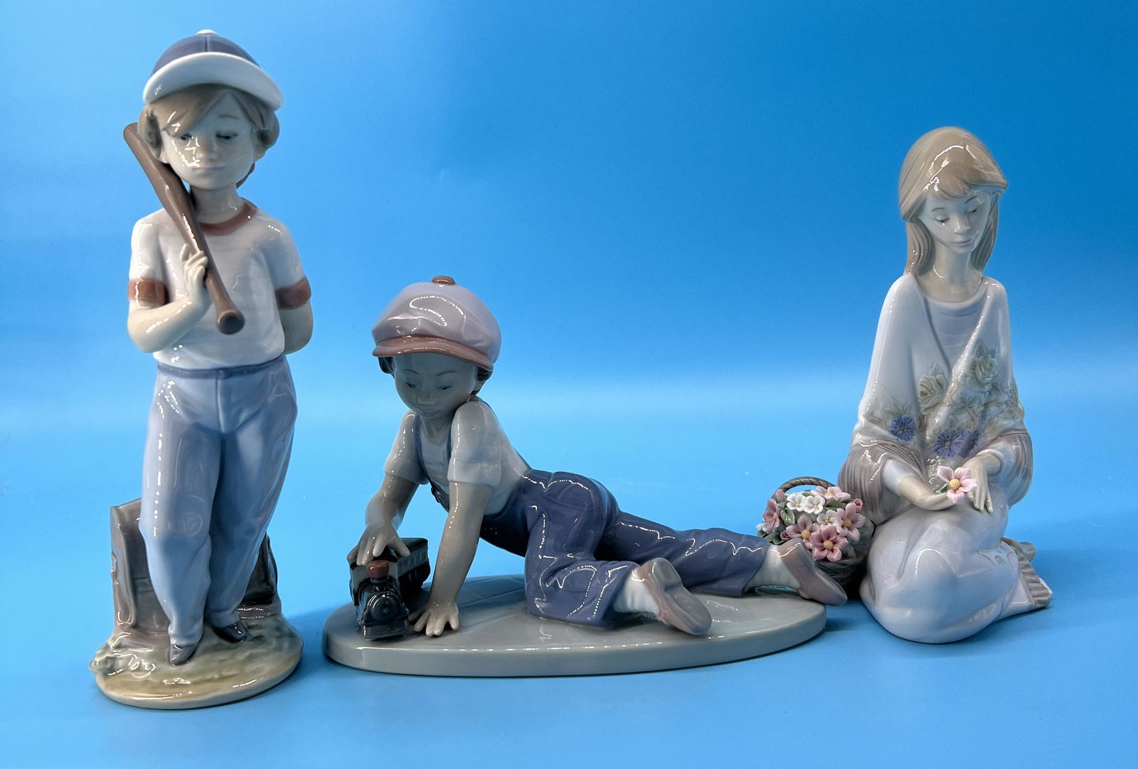 Vintage Lot of 3 Lladro Porcelain Figurines Spain (1 of 6)