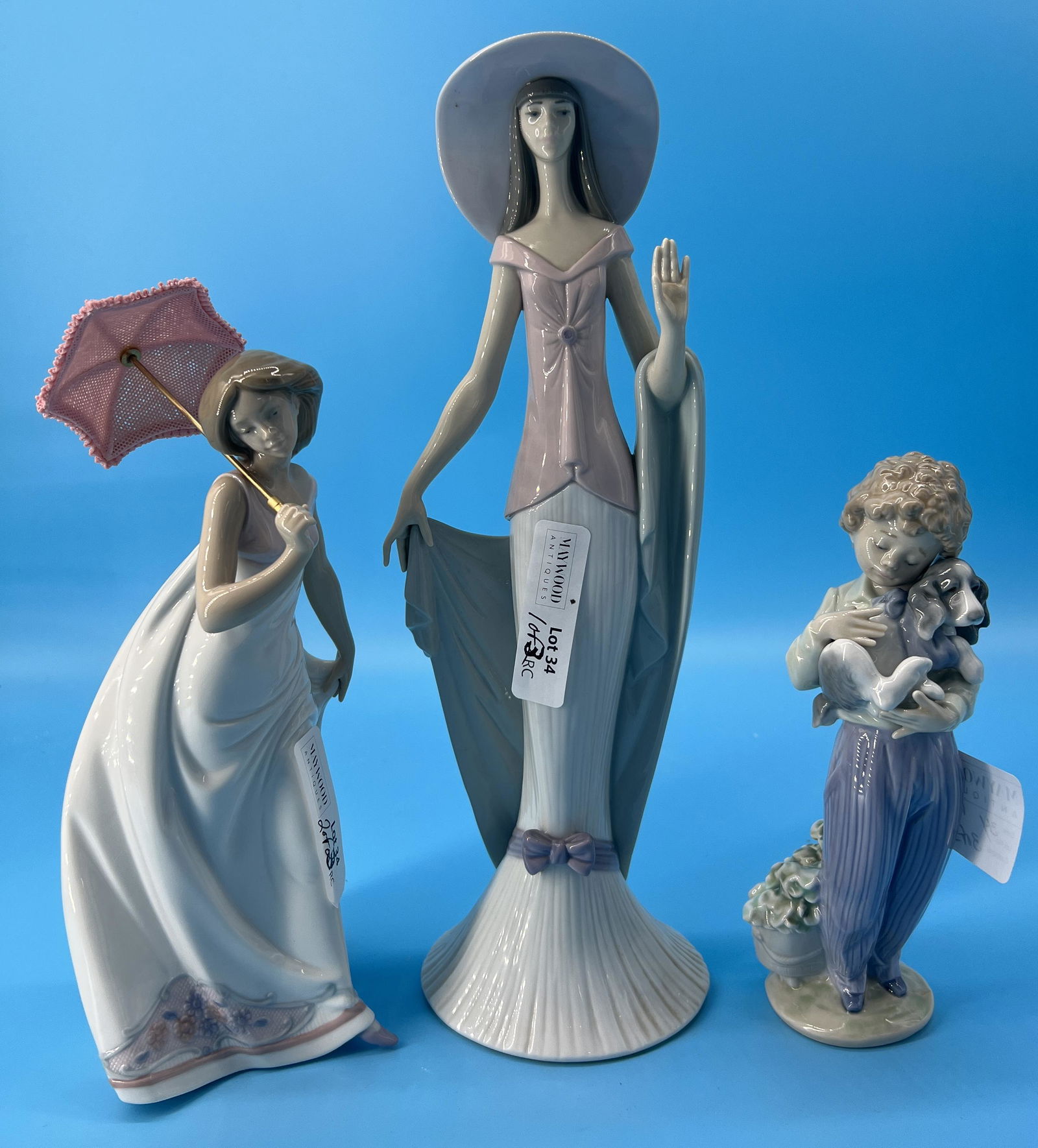 Vintage Lot of 3 Lladro Spain Porcelain Figurines (1 of 11)