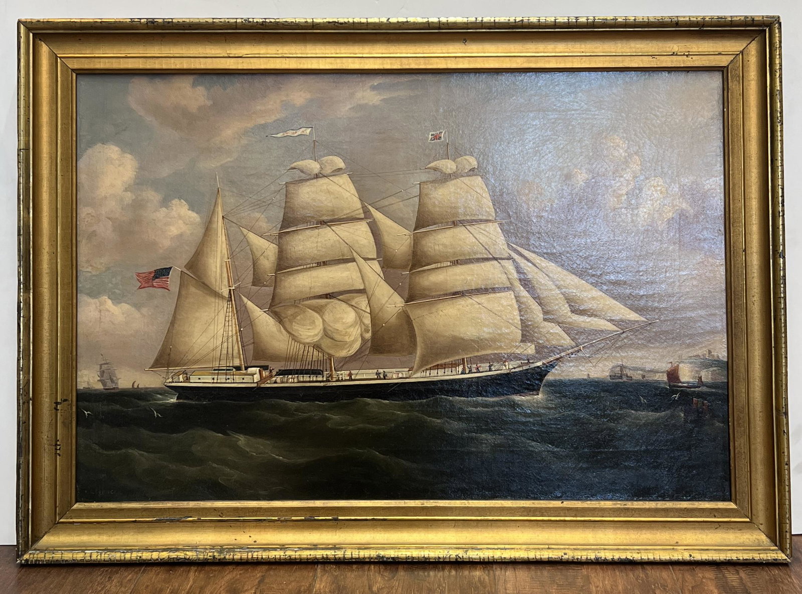 Antique Richard Ball Spencer (English, 1854-1923) Seascape Oil Painting (1 of 6)