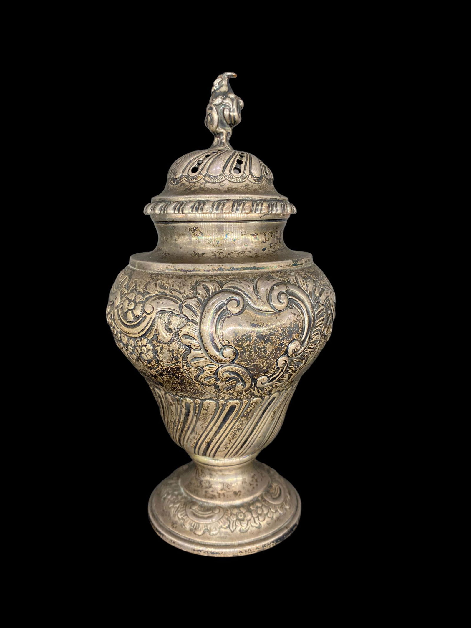 Antique Charles Stuart Harris English Sterling Silver Sugar Sifter (1 of 9)