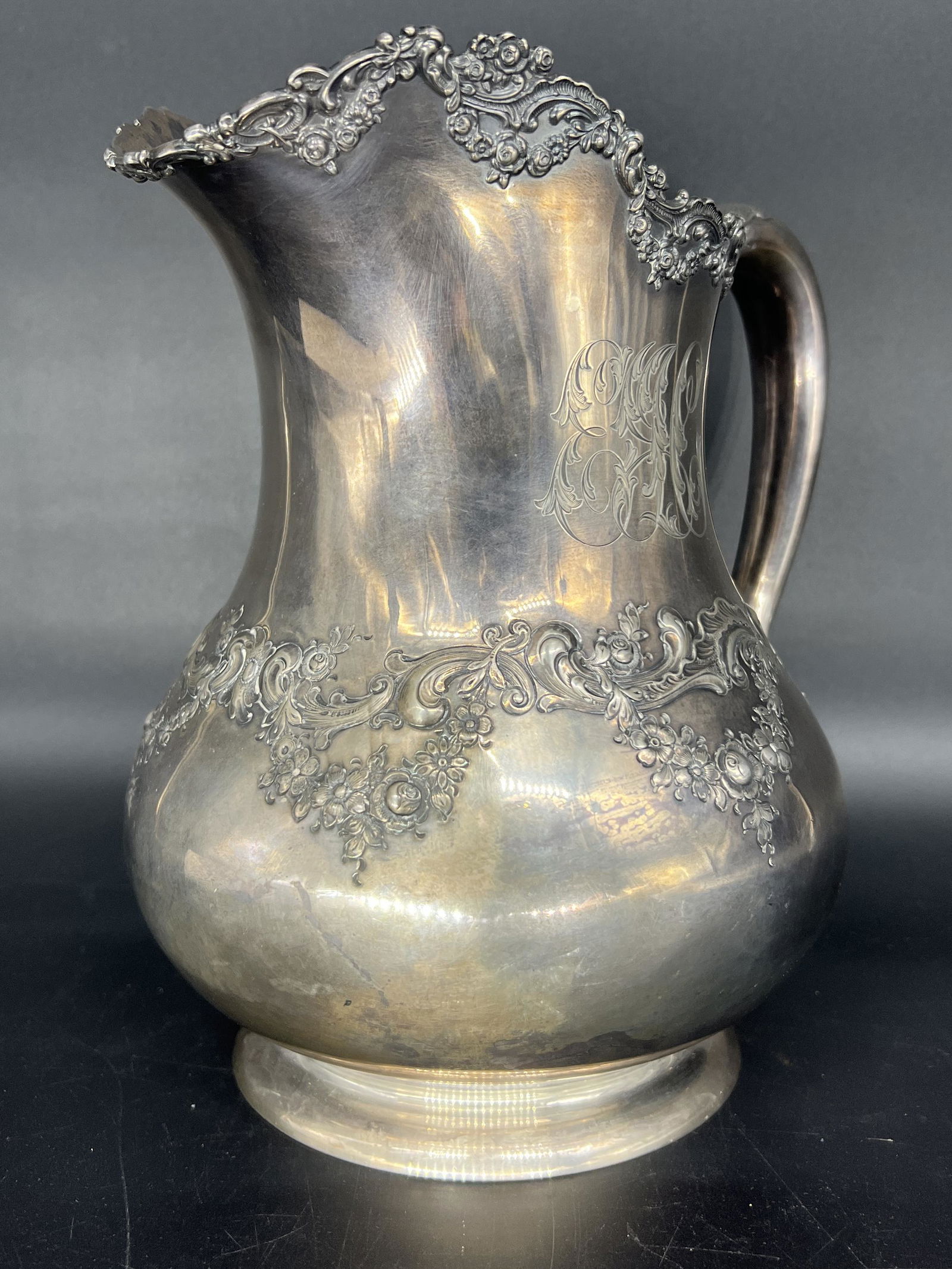 Antique Bailey Banks & Biddle Co Sterling Silver Vase Water Pitcher Jug (1 of 8)