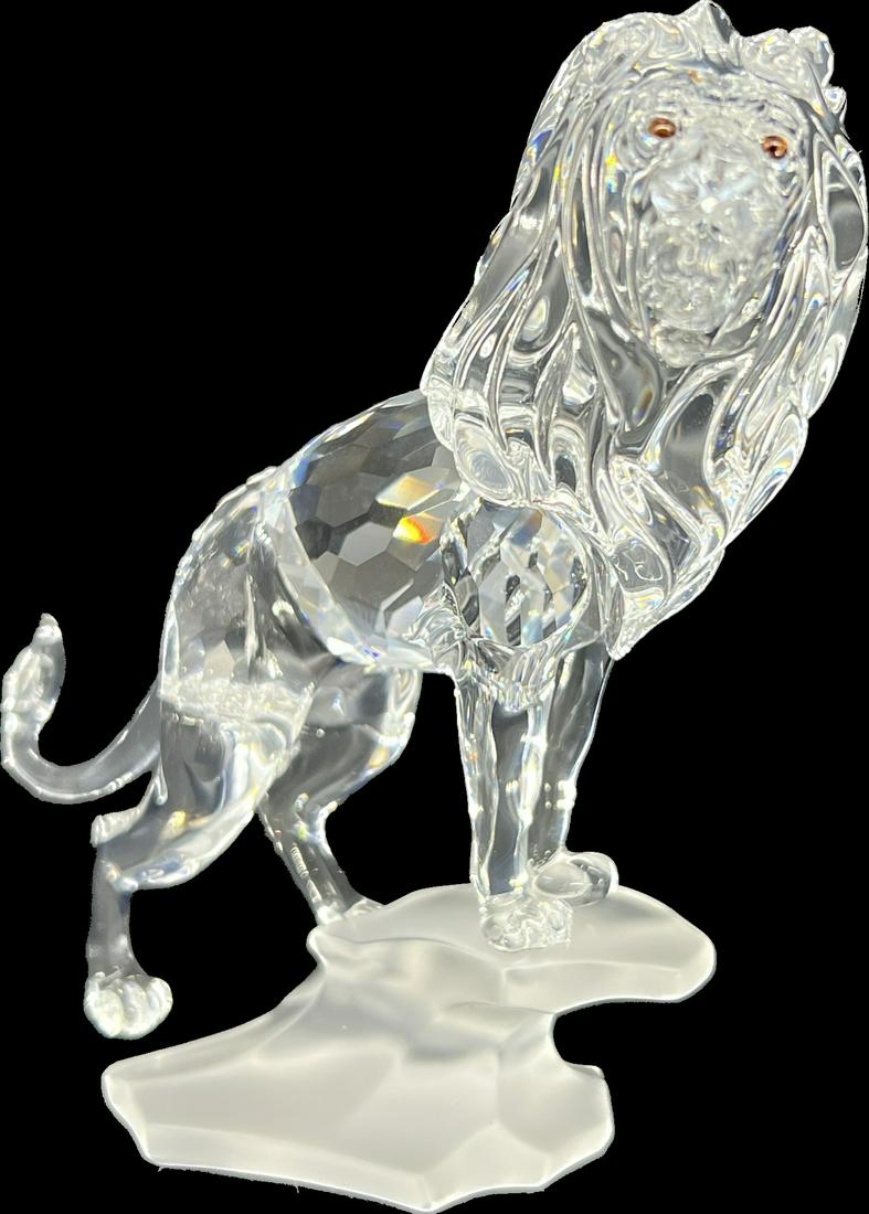 Vintage Swarovski Crystal Lion Figurine W/ Original Box (0262) on Jan