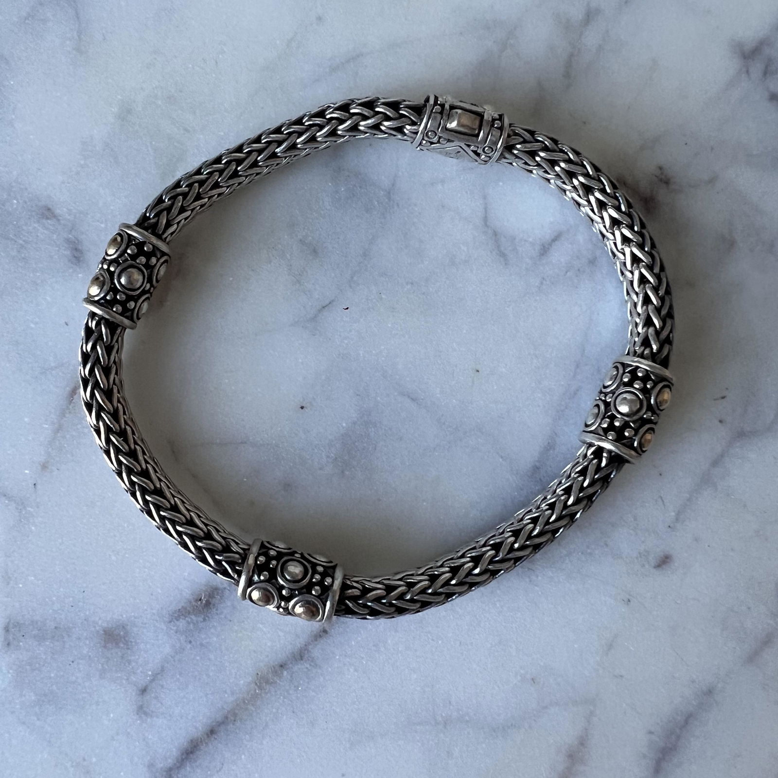 Vintage Sterling Silver 18k Yellow Gold John Hardy Bracelet (1 of 7)