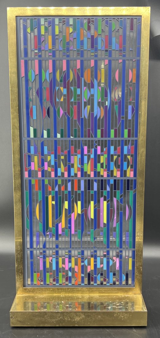 Vintage Yaacov Agam (Israeli, 1928- Present) 'Shalom Window 1' 1/99 Sculpture (1 of 6)