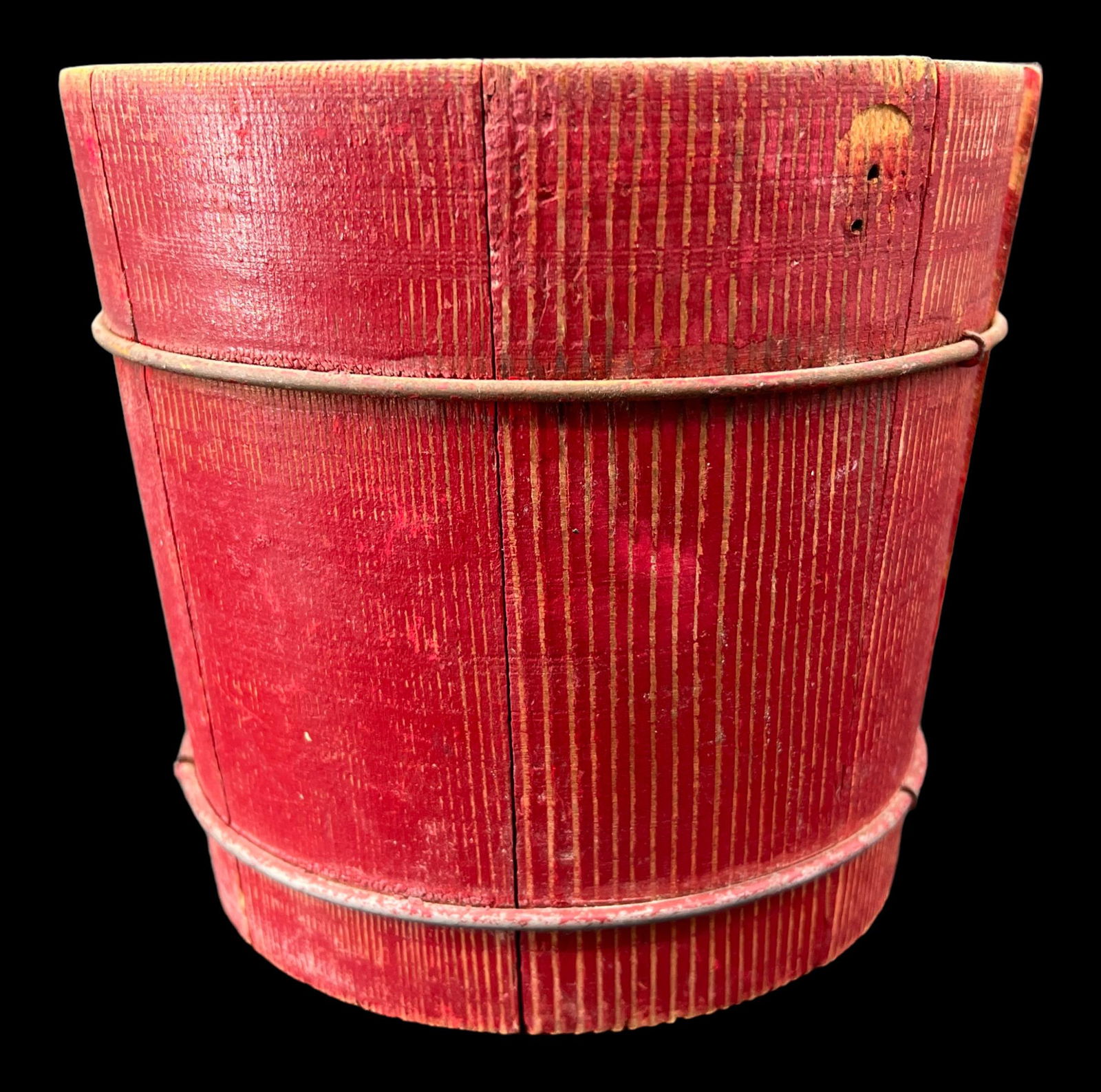 Antique Primitive Wooden Maple Sap Bucket Painted Red Mar 30, 2023