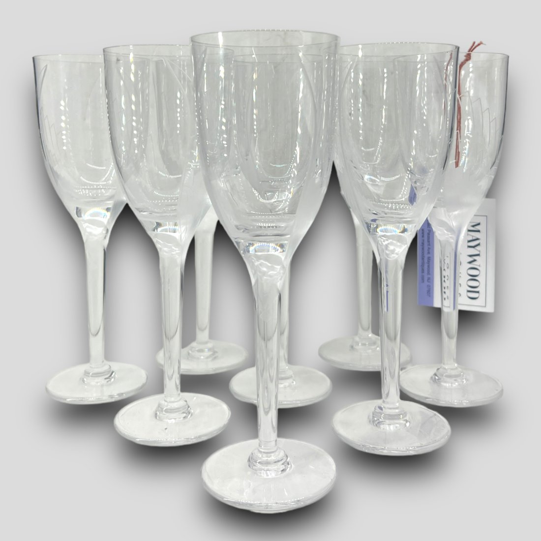 Lot of 8 Lalique 'Ange' Champagne Glasses (1 of 5)