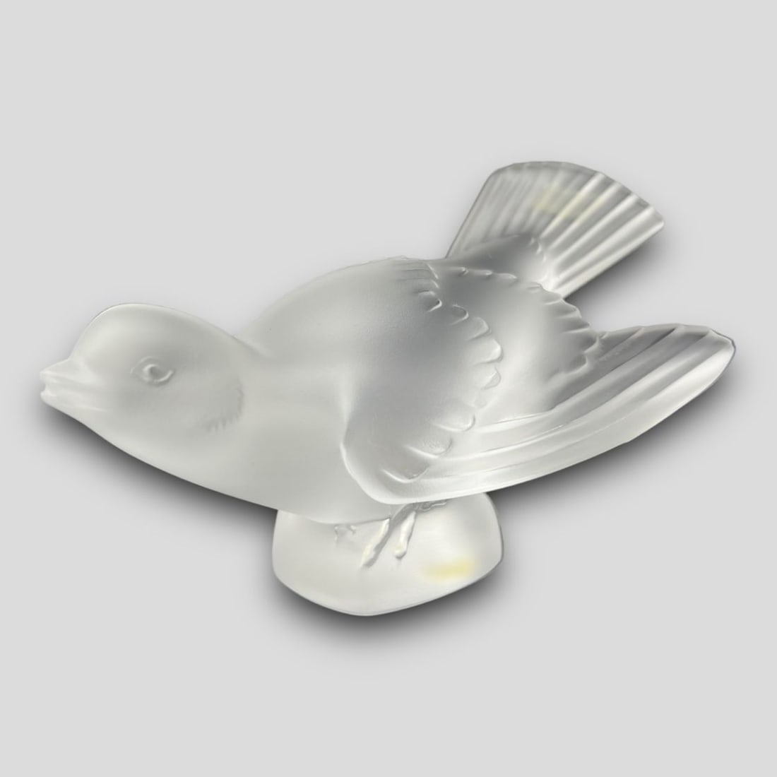Antique Lalique France Crystal Glass Sparrow Bird Figurine (1 of 4)