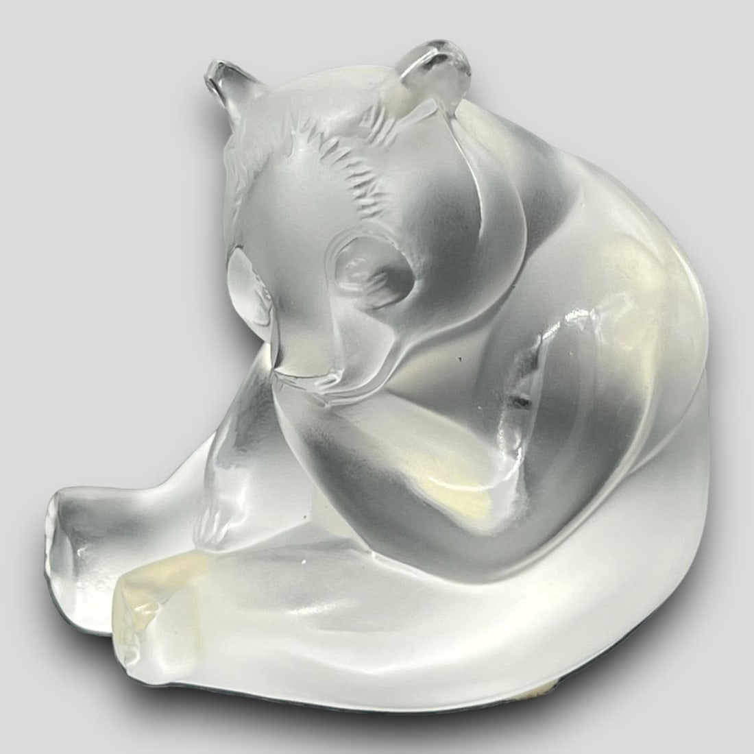 Antique Lalique France Crystal Glass Panda Bear Figurine (1 of 5)