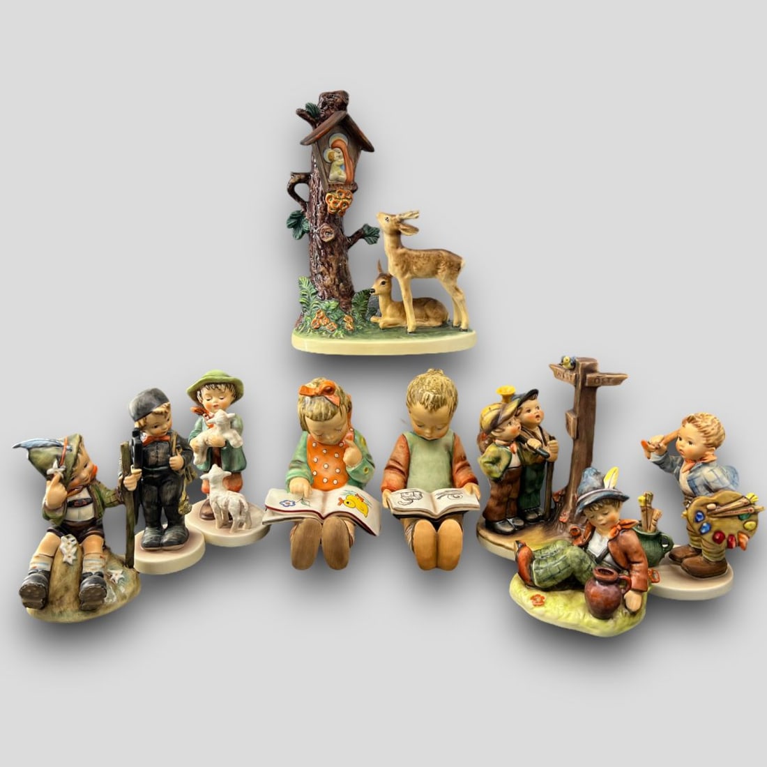 Antique Lot of 9 Hummel Porcelain Figurines (1 of 13)