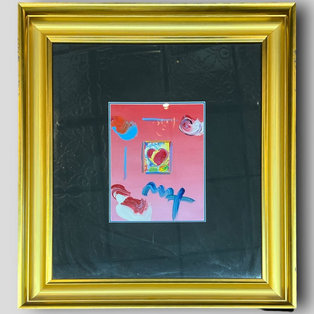 Vintage Peter Max (German/USA, 1937-Present) 'Heart' 2008 Painting (1 of 5)