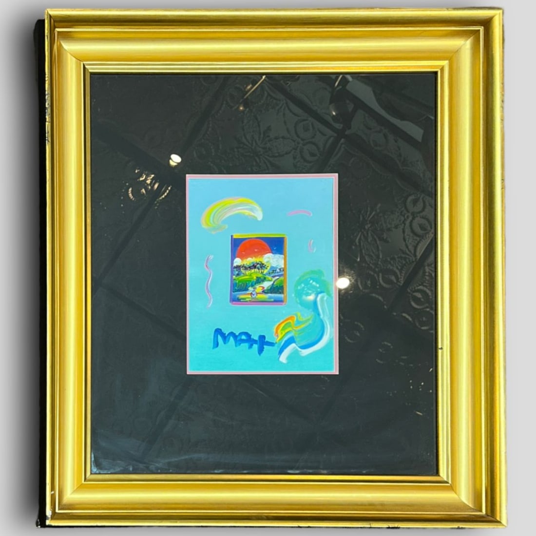 Vintage Peter Max (German/USA, 1937-Present) 'Untitled 385193' 2017 Painting (1 of 7)