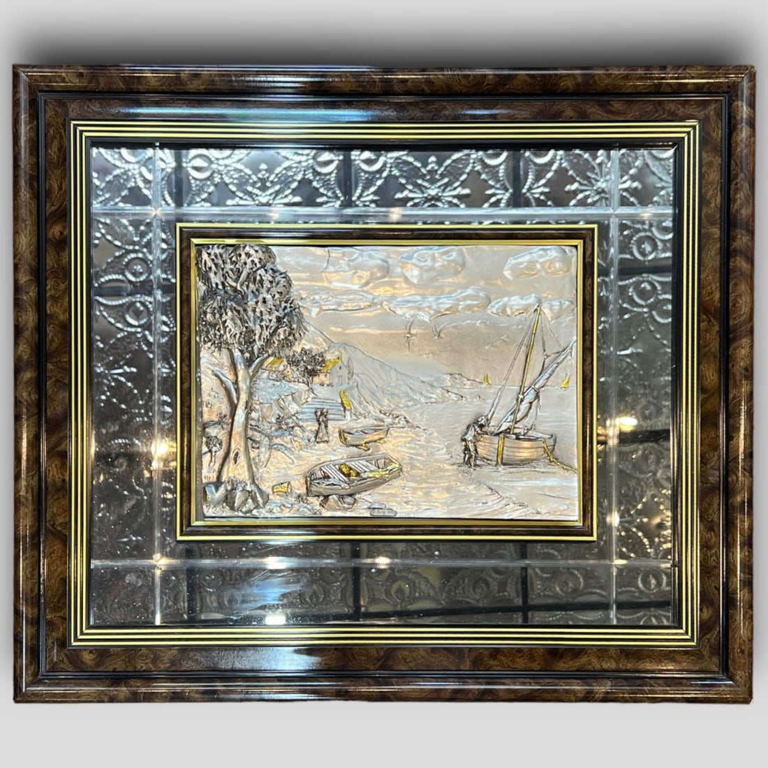 Vintage Creazioni Artistiche Arg 925 Silver Mirror Artwork Vintage Creazioni Artistiche Arg 925 Silver Mirror Artwork