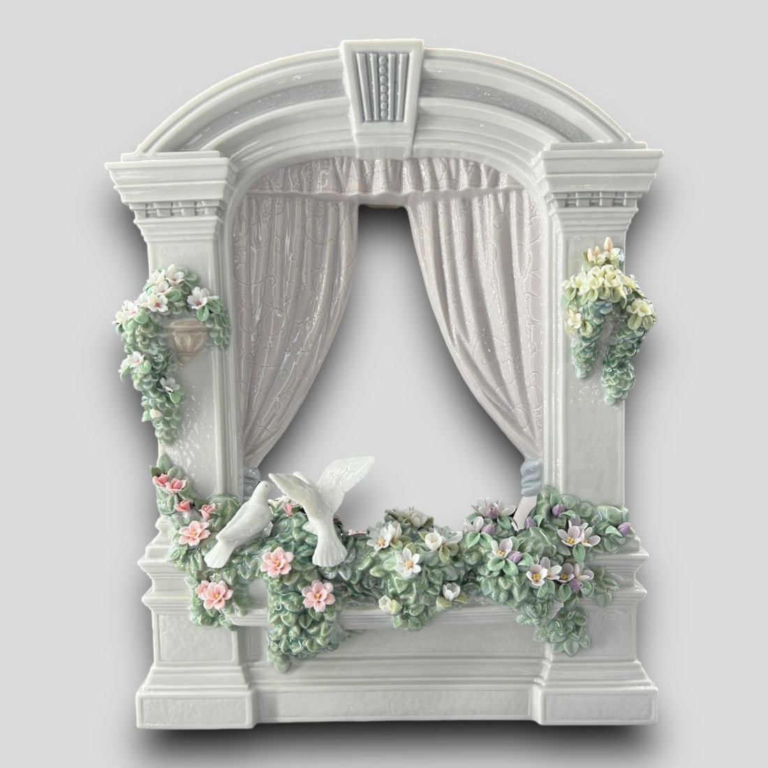 Vintage Window in Springtime Lladro Spain #6984 In Original Box (1 of 9)