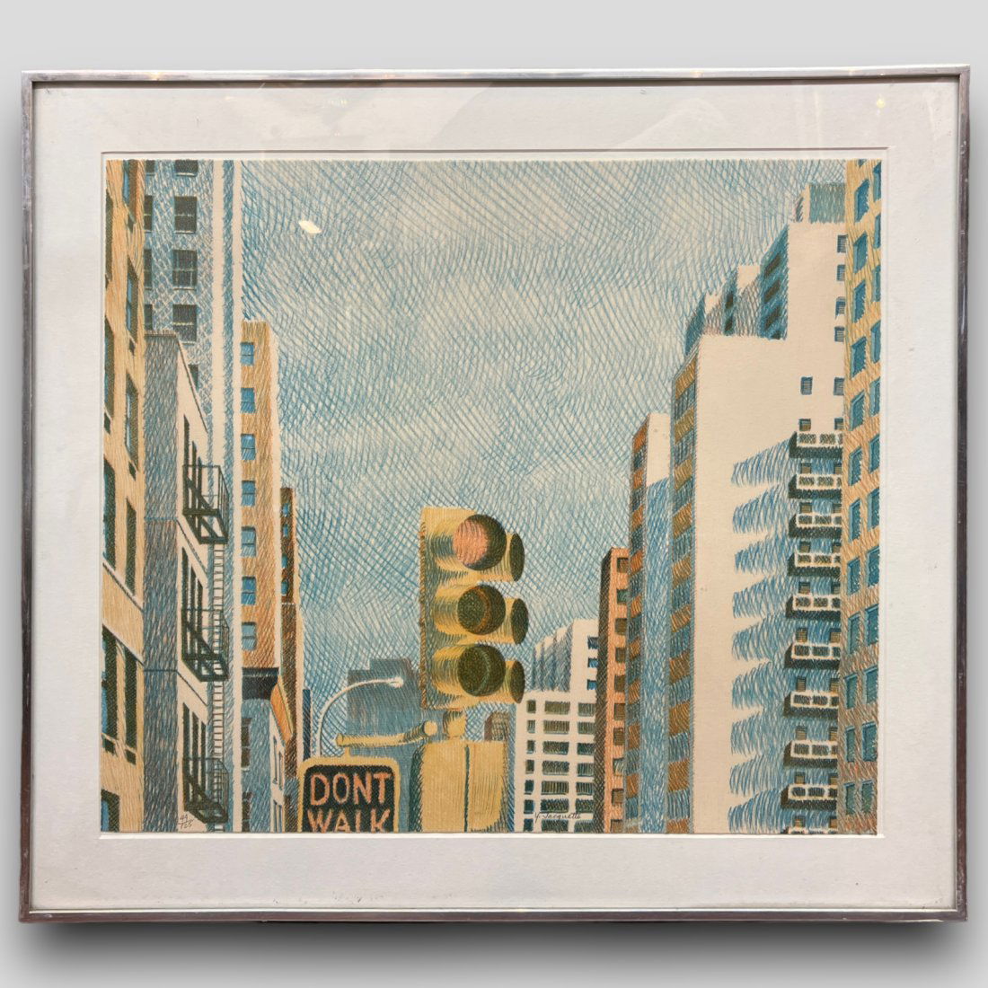 Yvonne Helene Jacquette (American, 1934-2023) 'East 15th Street' Lithograph (1 of 6)