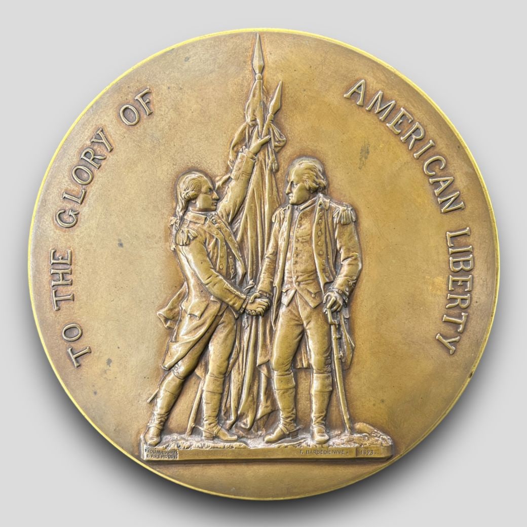 Frederic Auguste Bartholdi (French,1834-1904) George Washington Plaque (1 of 5)