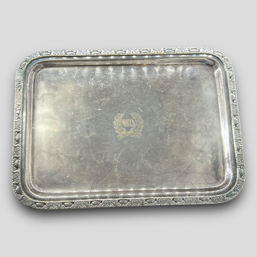 Antique The Waldorf-Astoria 1931 International Silver Co. Silver Soldered Tray (1 of 8)