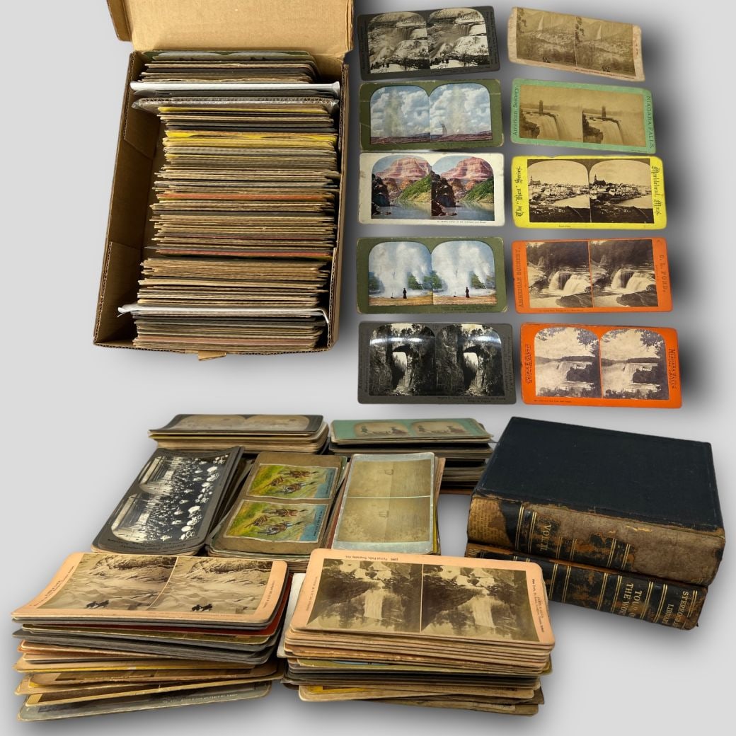 Huge Lot of 650+ Antique Stereo Views (1 of 12)