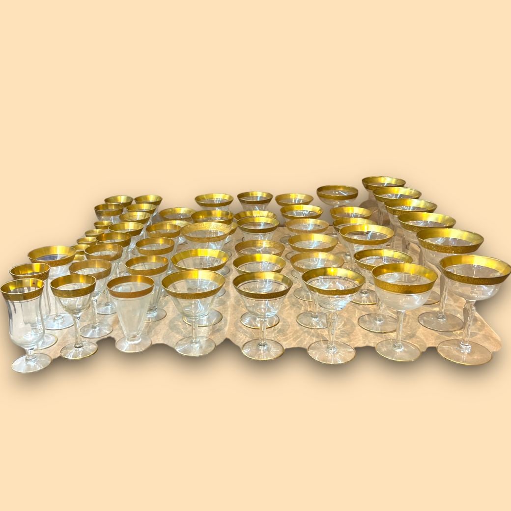 Antique Lot of 50+ Assorted Glassware Tiffin Glass Pieces (1 of 5)