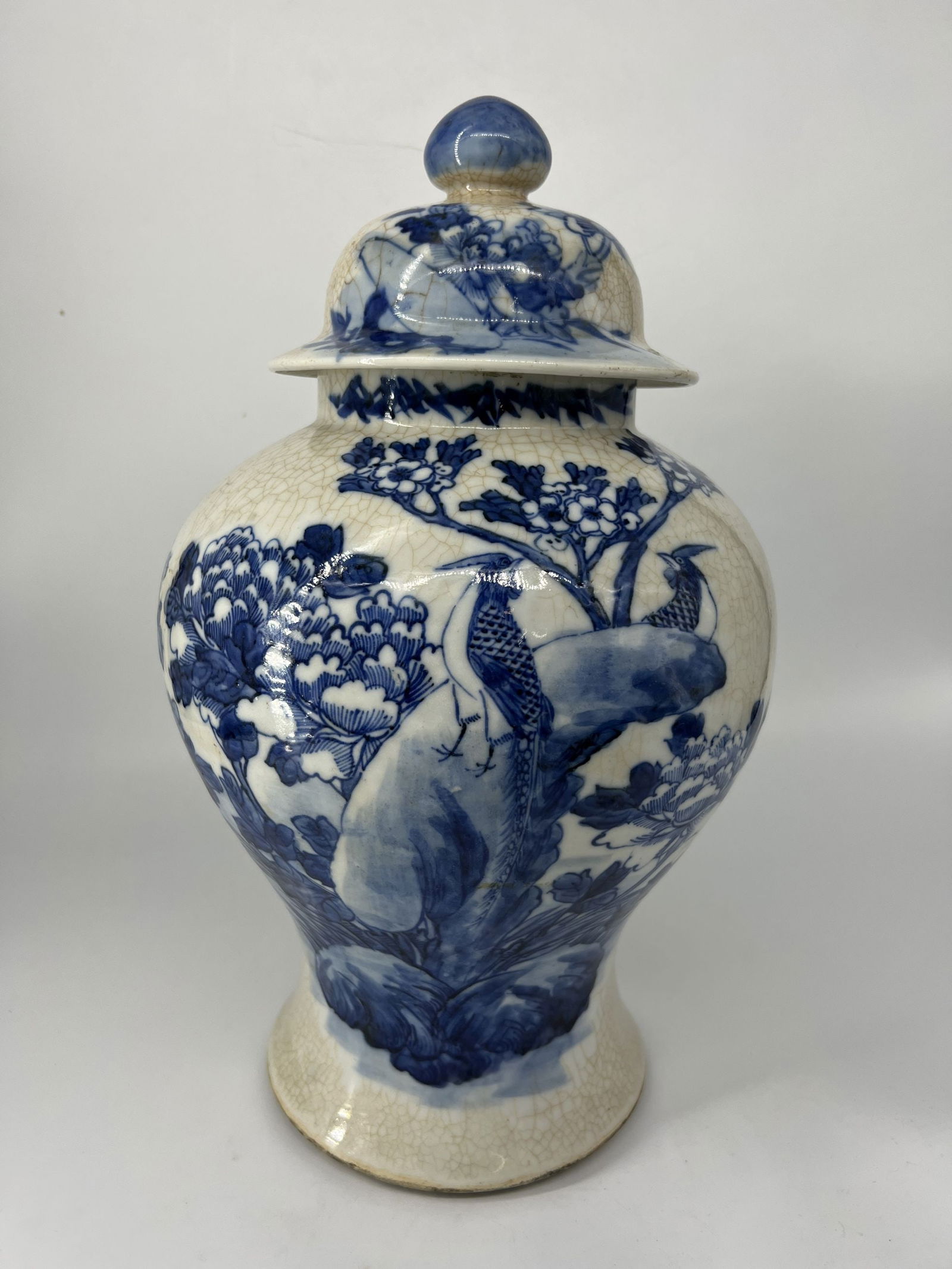 Antique Chinese Crackle 19th Century Ginger Jar (1 of 6)