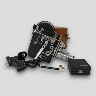 Vintage Paillard Bolex Film Movie Video H16 Camera W/ Case: Vintage Paillard Bolex Film Movie Video Camera W/ Original Box. Made in Switzerland. Serial Number: 179604. Original box. Approximate size: 6.25" x 12" x 10". Appears to be working, but it was not tes