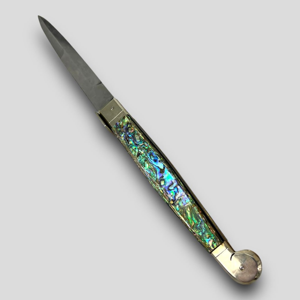 A.G.A Campolin Maniago Italy Abalone Stilleto Knife 16" (1 of 9)
