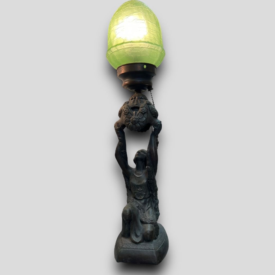 Art Deco 'Joan of Arc' Figural Lamp (1 of 7)