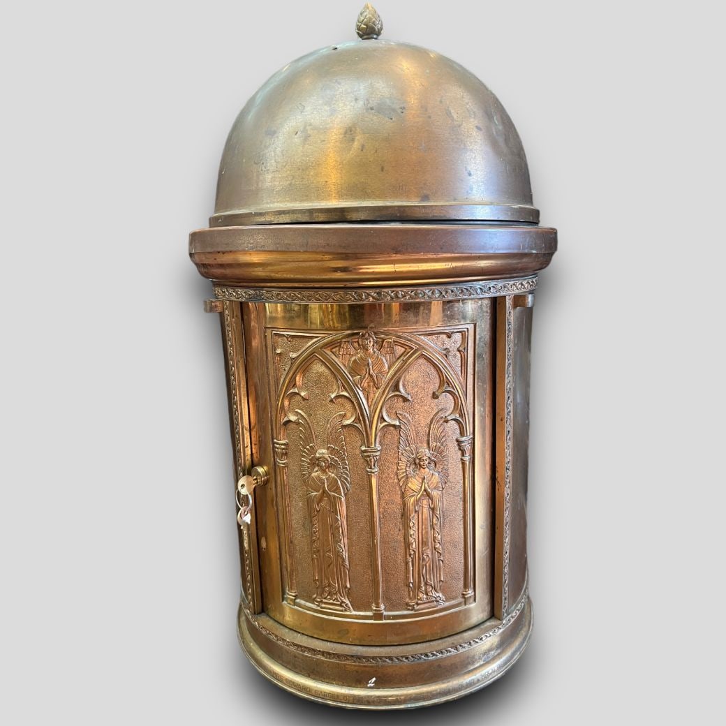 Antique Bronze Catholic Religious Church Tabernacle (1 of 10)