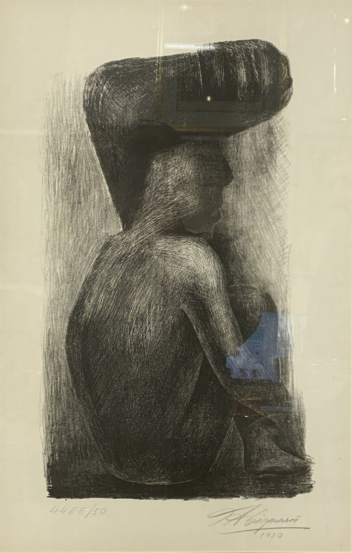 David Alfaro Siqueiros (Mexican 1896-1974) Lithograph (1 of 5)