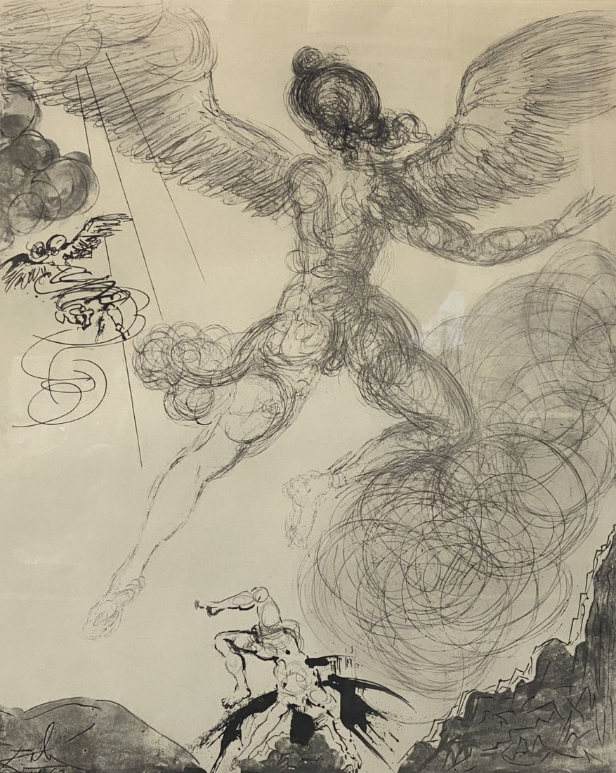 Salvador Dali Copper Etching "Icarus" (1 of 5)