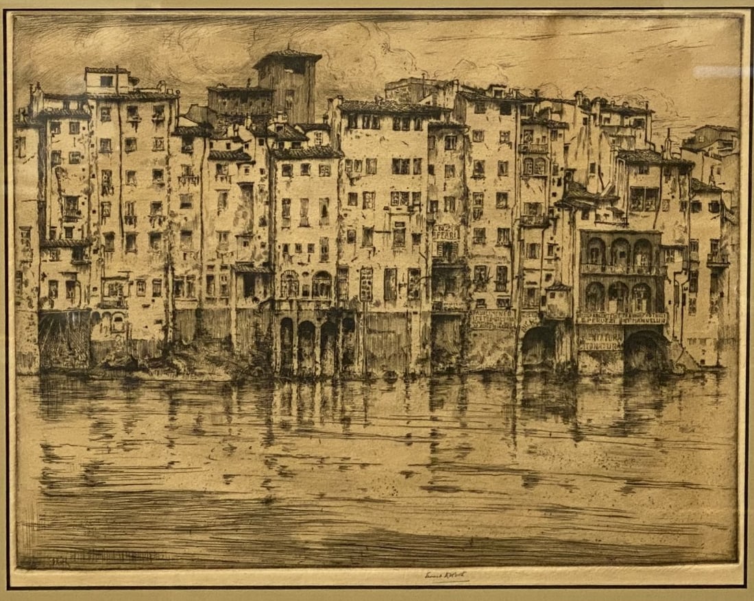 Ernest D. Roth (1879-1964 German-American) Etching Print (1 of 4)