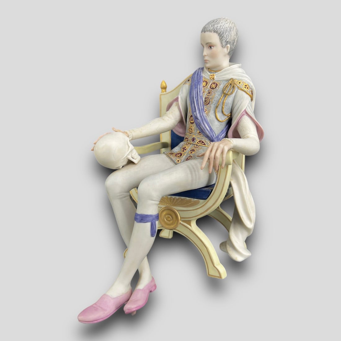 Antique Shakespeare Cybis Hamlet Porcelain Matte Figurine (1 of 8)