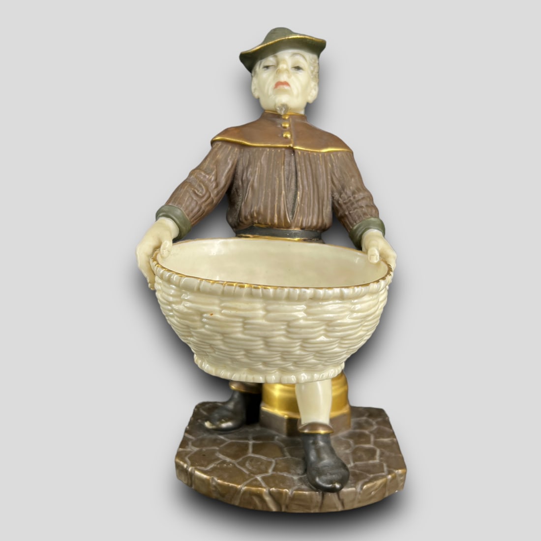Royal Worcester England Porcelain Figural Figurine Dish #R12 (1 of 5)