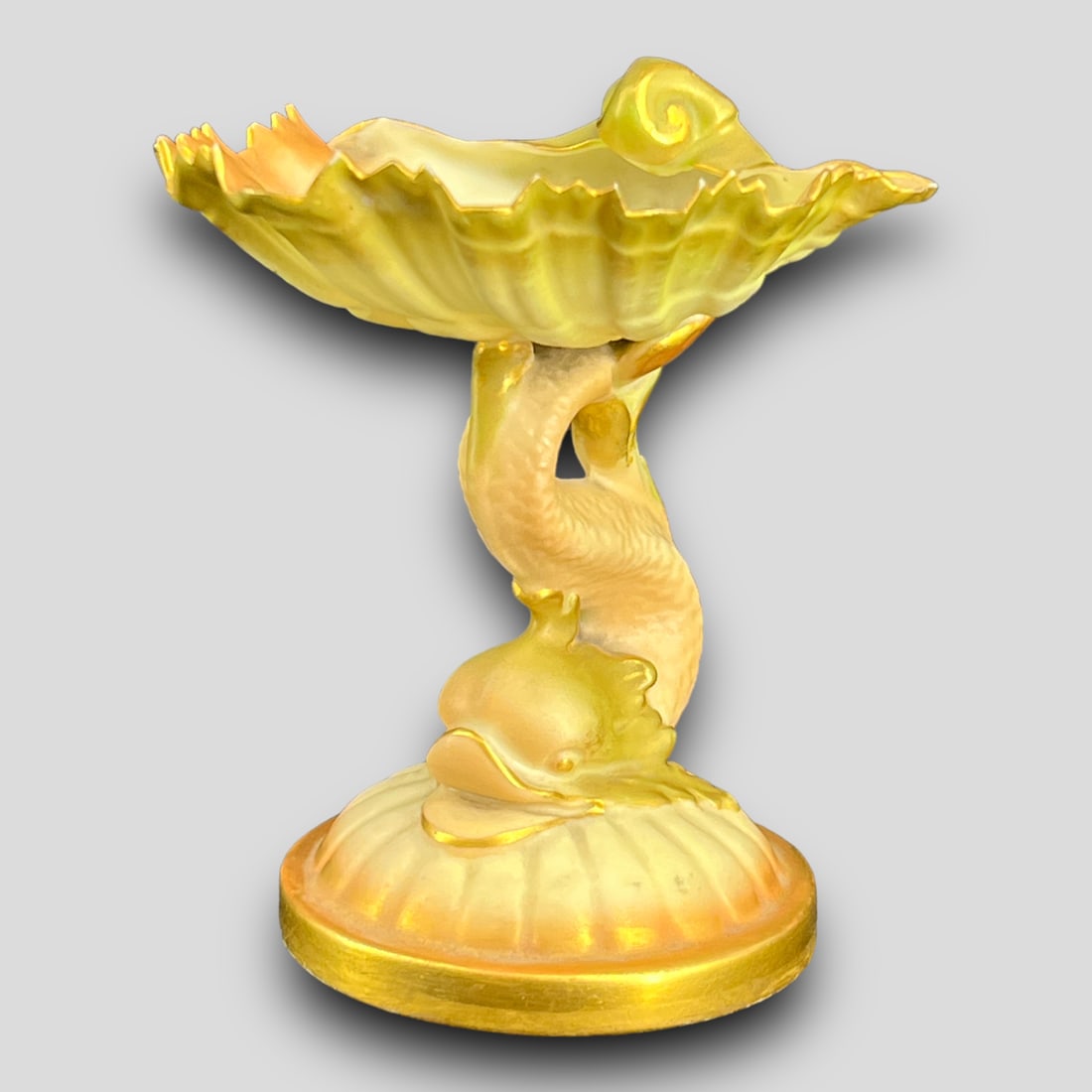 Royal Worcester Porcelain Dolphin Fish Motif Dish #G49 (1 of 4)