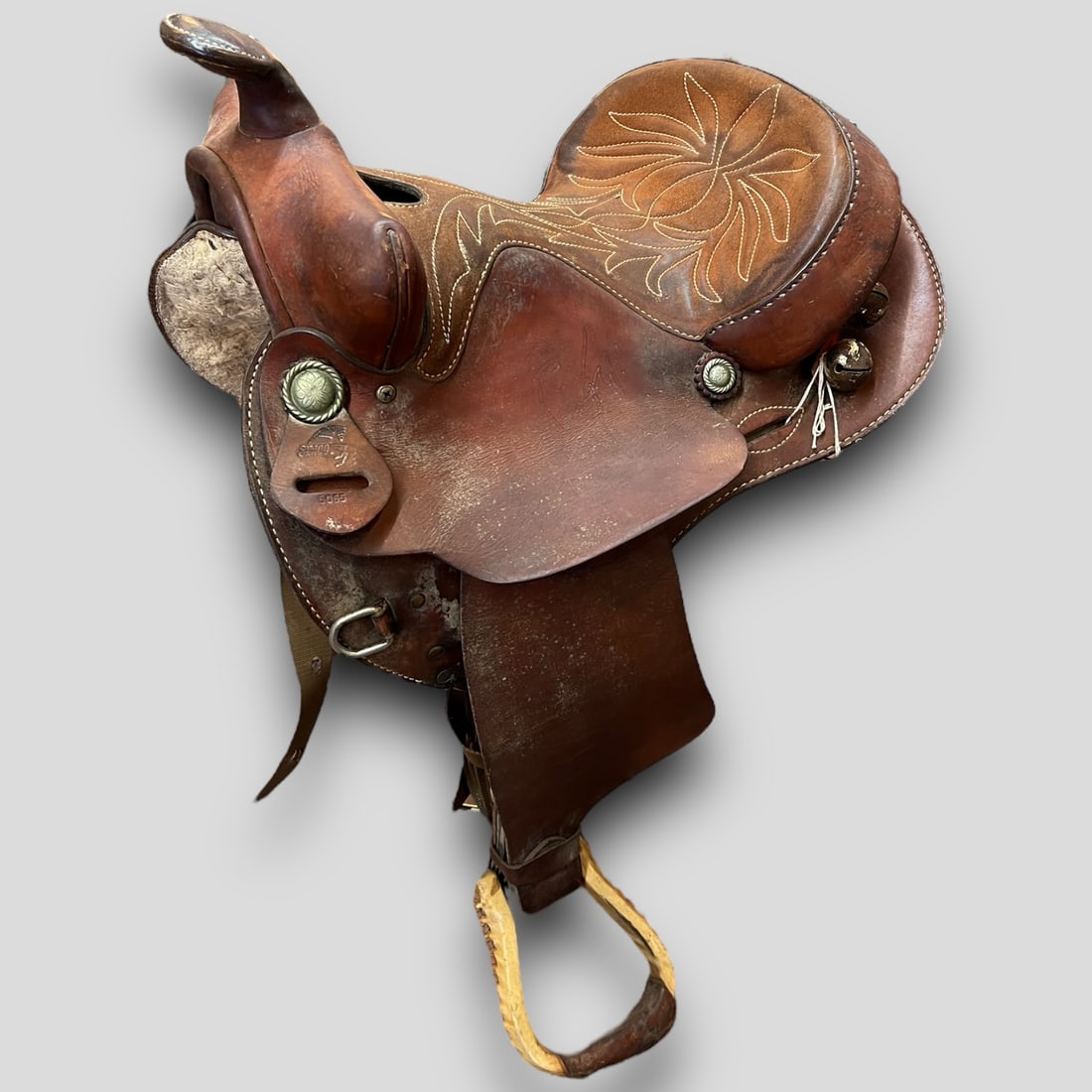 Vintage Leather Horse Riding Saddle Jingle Bells 'Lucille' (1 of 8)