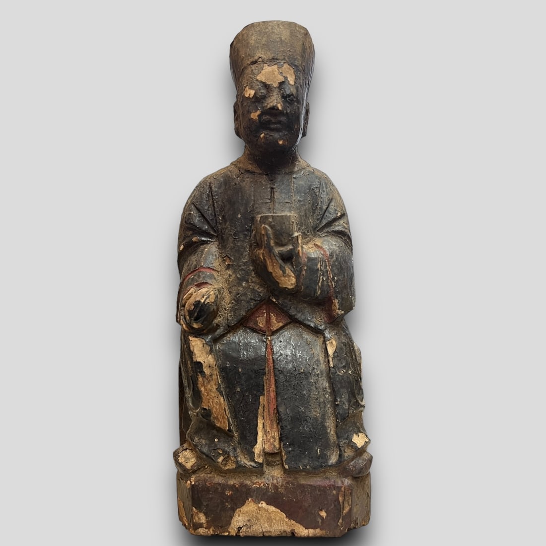 Antique Asian Carved Wooden Statue Figurine (1 of 7)