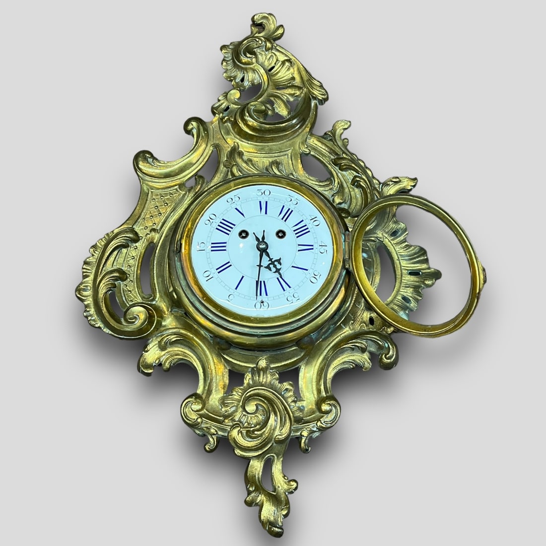 Antique L.P. Japy & CIE 1878 French Bronze Gilt Wall Clock (1 of 8)