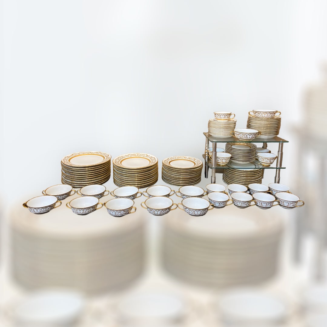 Antique La Gallee a Paris France French Porcelain China 108-Piece Set (1 of 11)