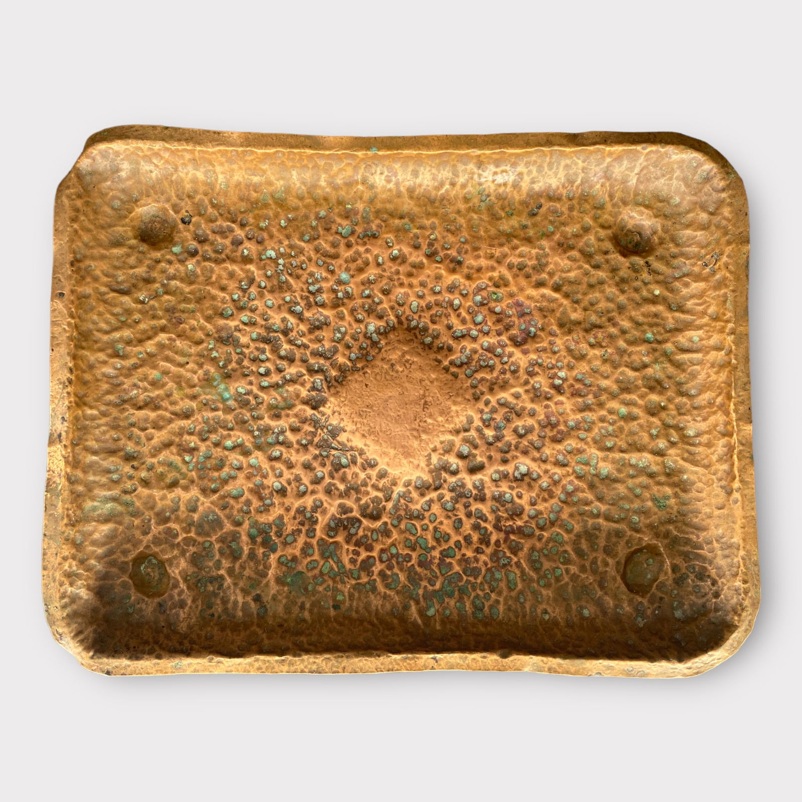 Antique Hand Hammered Copper Tray (1 of 3)