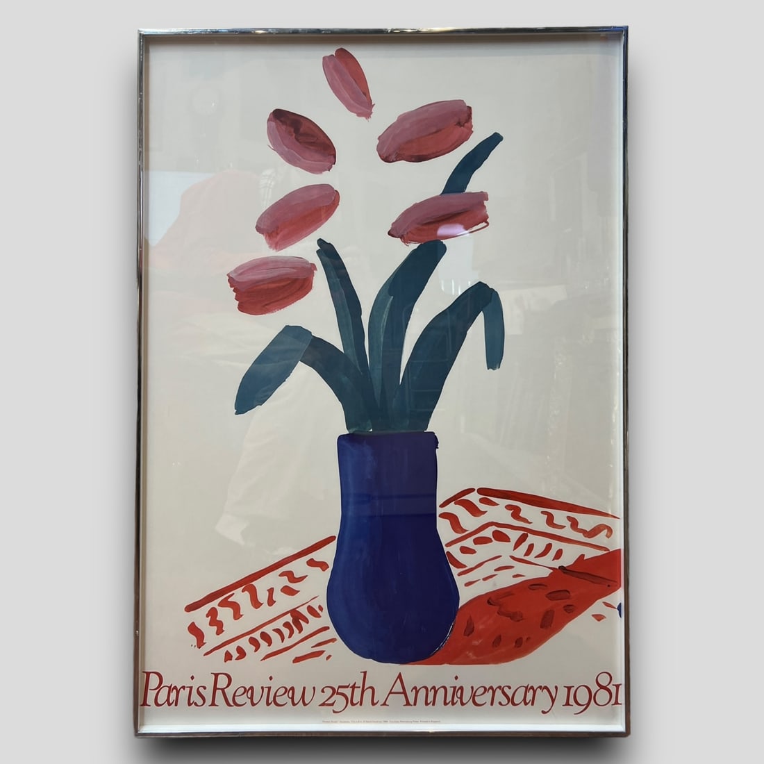 Vintage David Hockney (English, 1937-Present) Paris Review 25th Anniversary 1981 Poster (1 of 4)