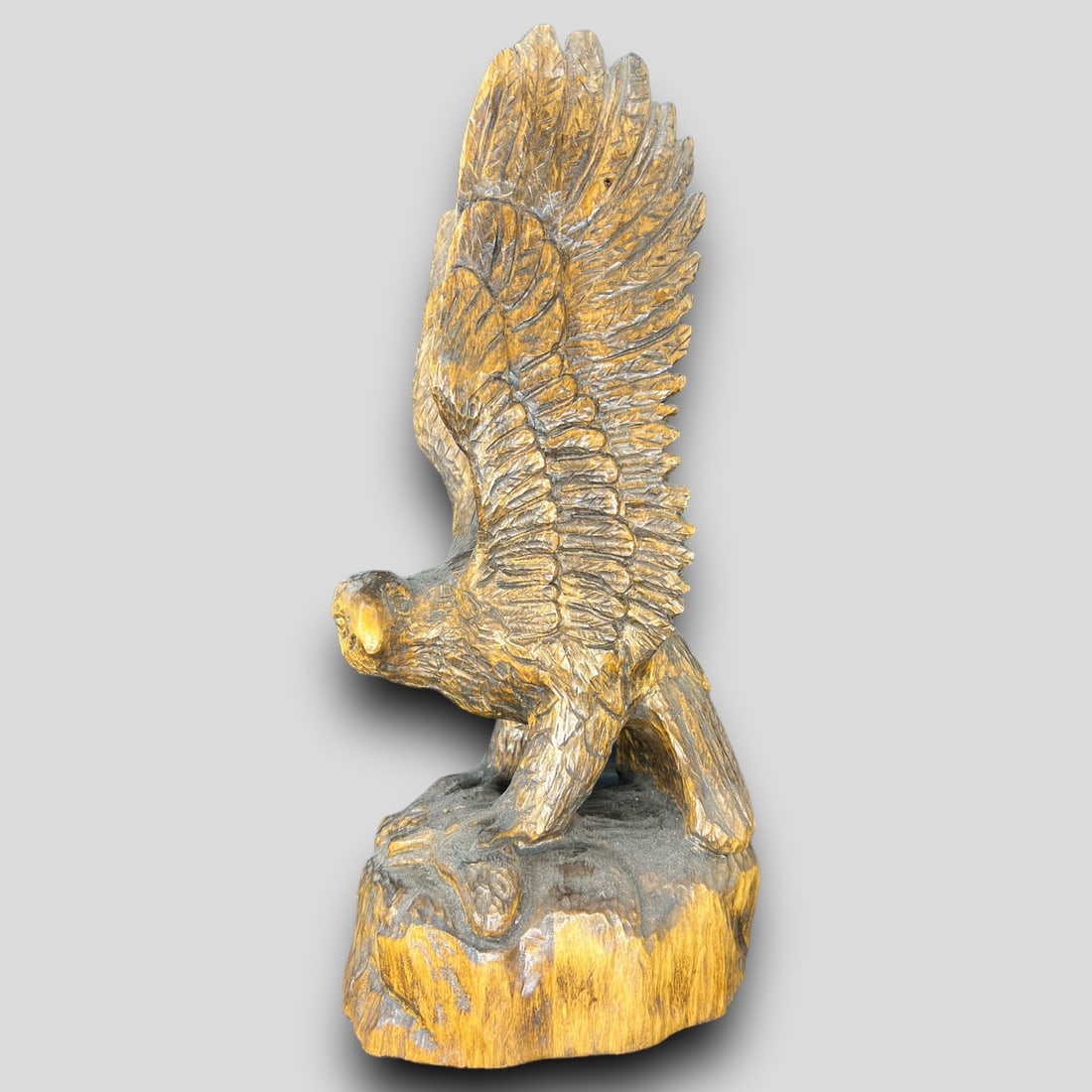 Vintage Hand Carved Wooden Eagle Bird by Ottomar Renninghoff (1 of 7)