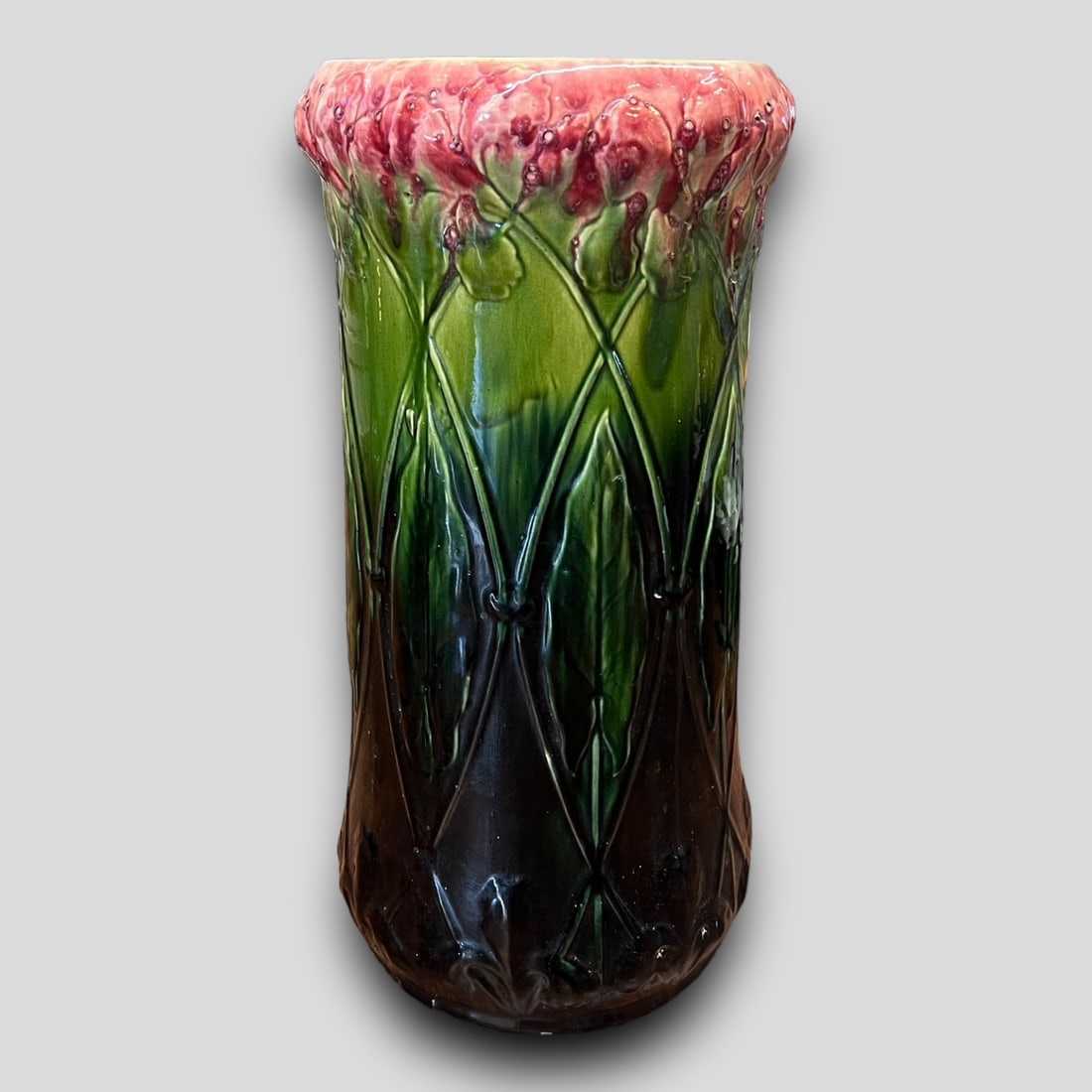 Vintage Large Porcelain Floral Flower Umbrella Stand (1 of 8)