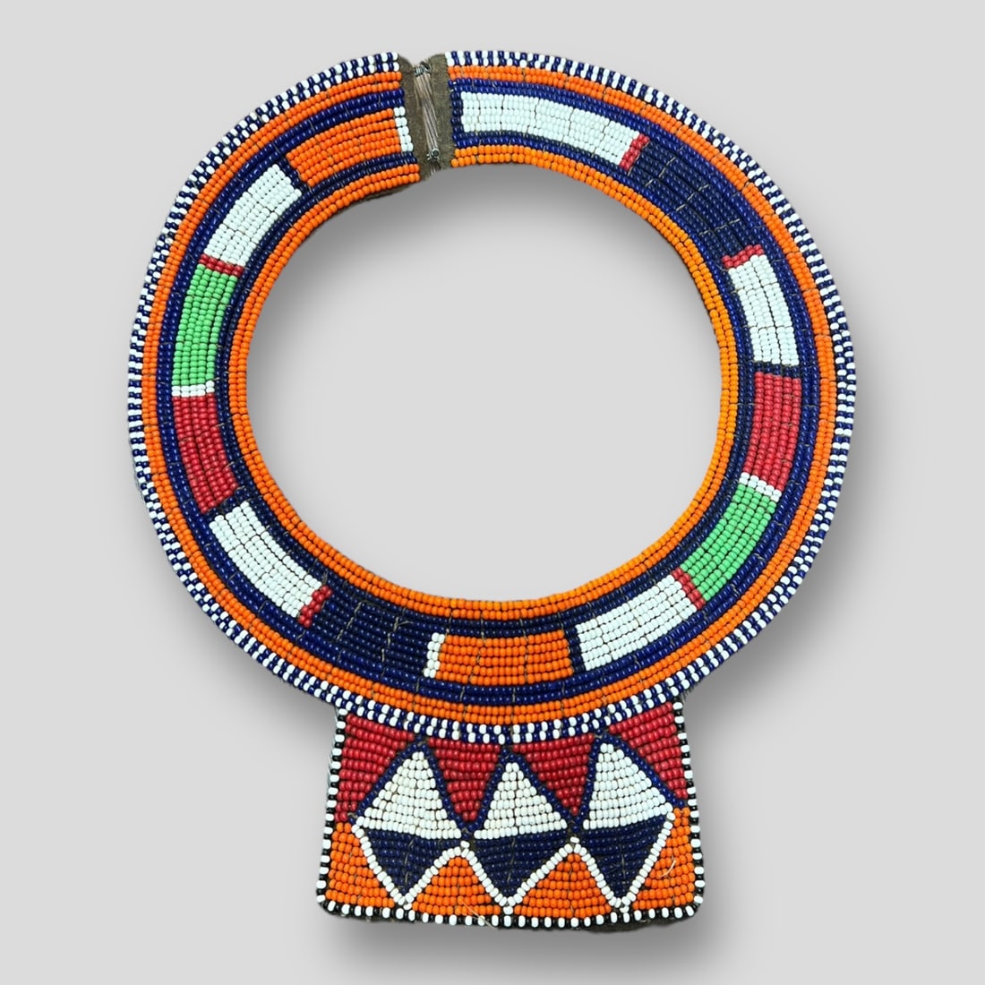 Vintage African Indian Colorful Beaded Necklace (1 of 7)
