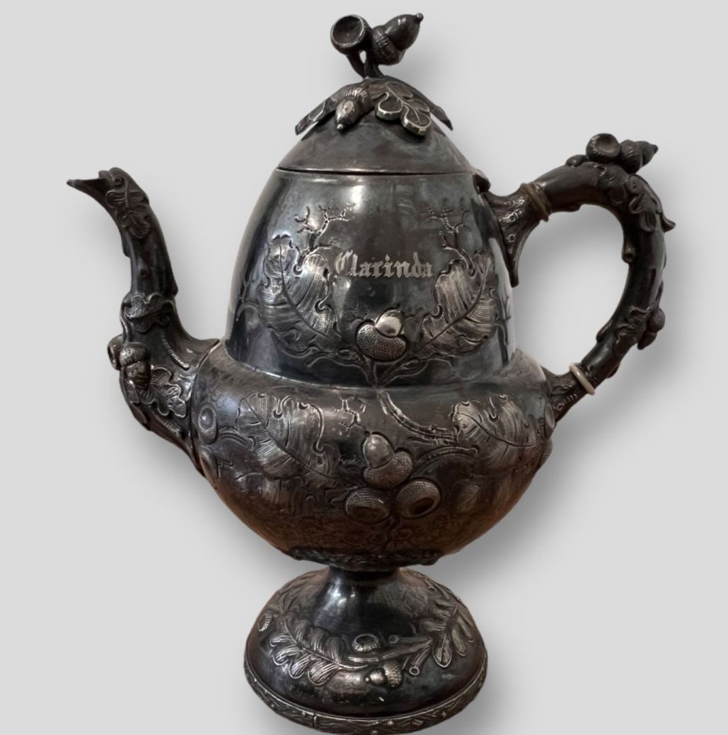 Antique Victorian Silverplate Tea Pot (1 of 9)