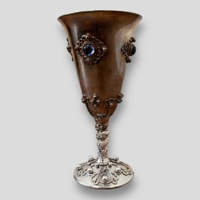 Silverplated Kiddish Cup Wine Goblet