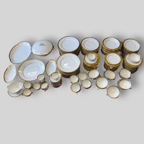 Large Lot Limoges CH. Field Haviland Porcelain Dinnerware Serveware Plates, Bowls, Etc.