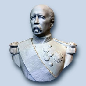 Sevres Bisque Porcelain Bust Marshall De MacMahon (French, 1808-1883)